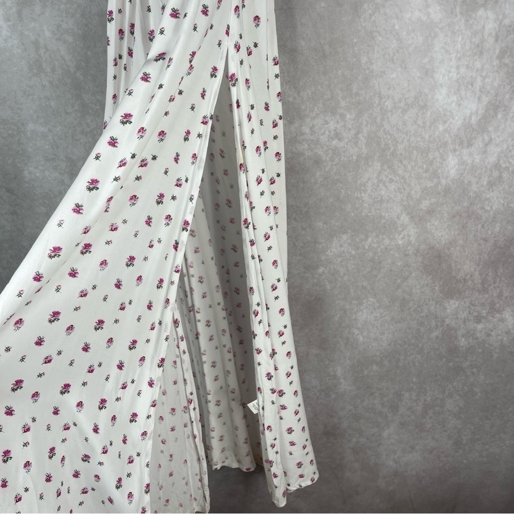 LPA Darlin Smocked Romantic Floral White Maxi Dress Women's Size XS - Picture 7 of 8